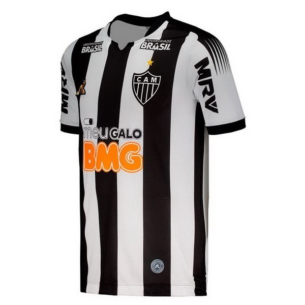 Camiseta Atlético Mineiro Primera equipo 2019-20 Negro Blanco